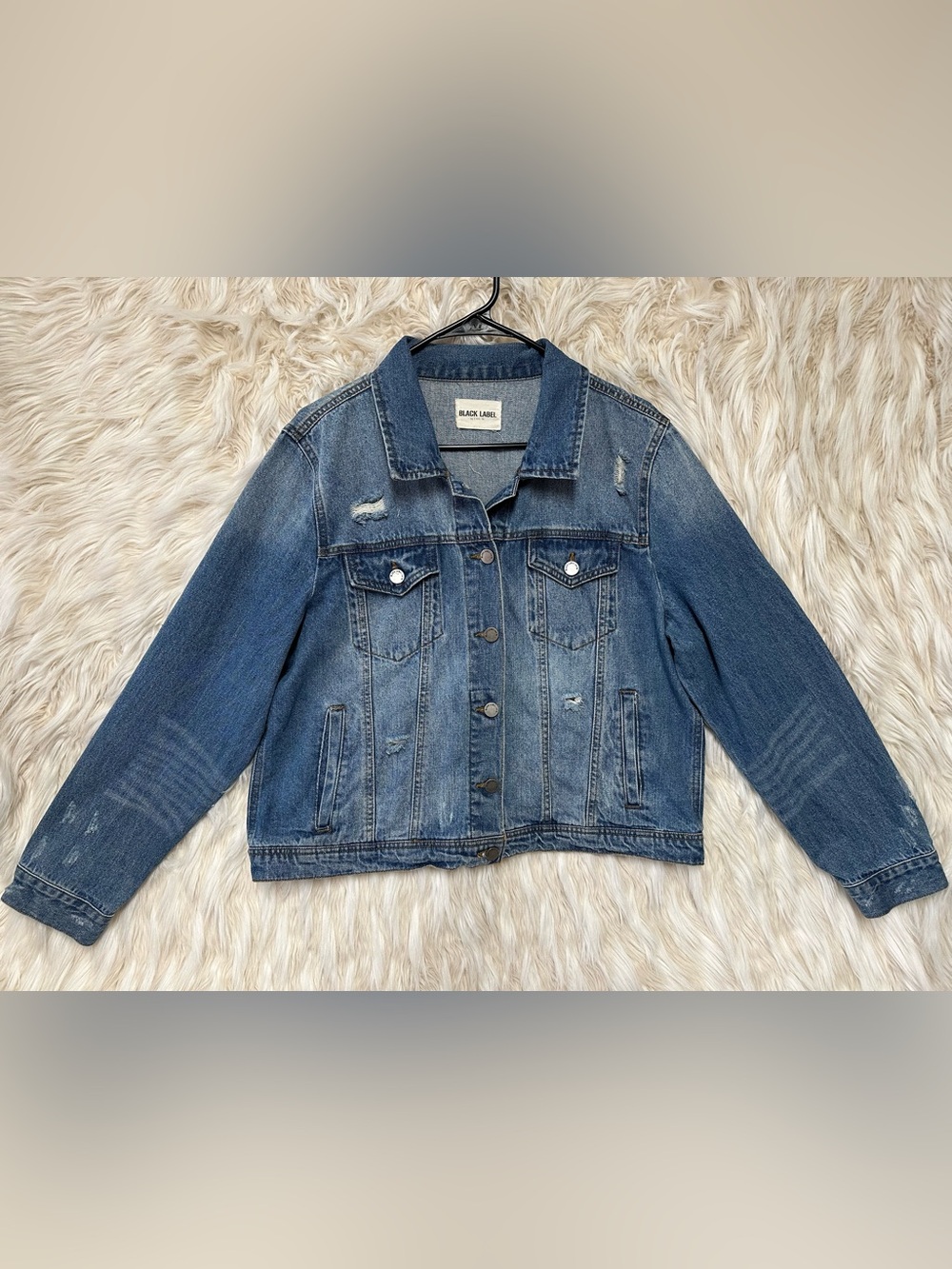 Black Label C’est Toi Distressed Denim Jacket | Oversized